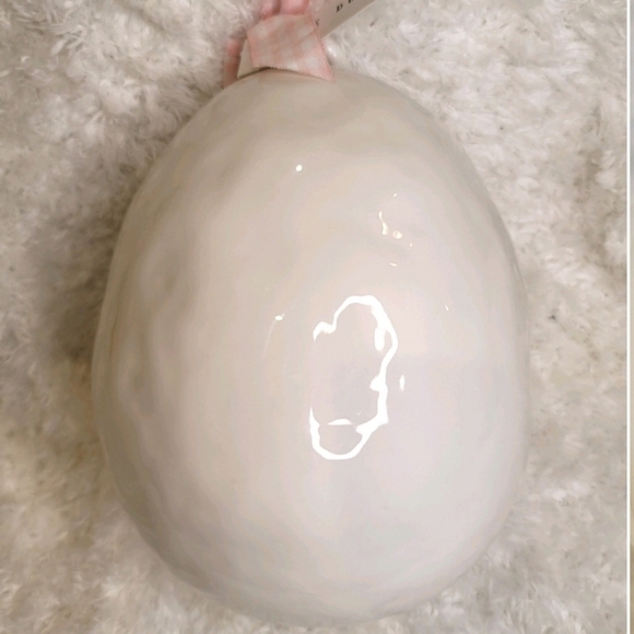 RARE RAE DUNN Gigantic Ceramic Easter, Spring Egg and Happy Easter Egg bundle - Picture 11 of 16